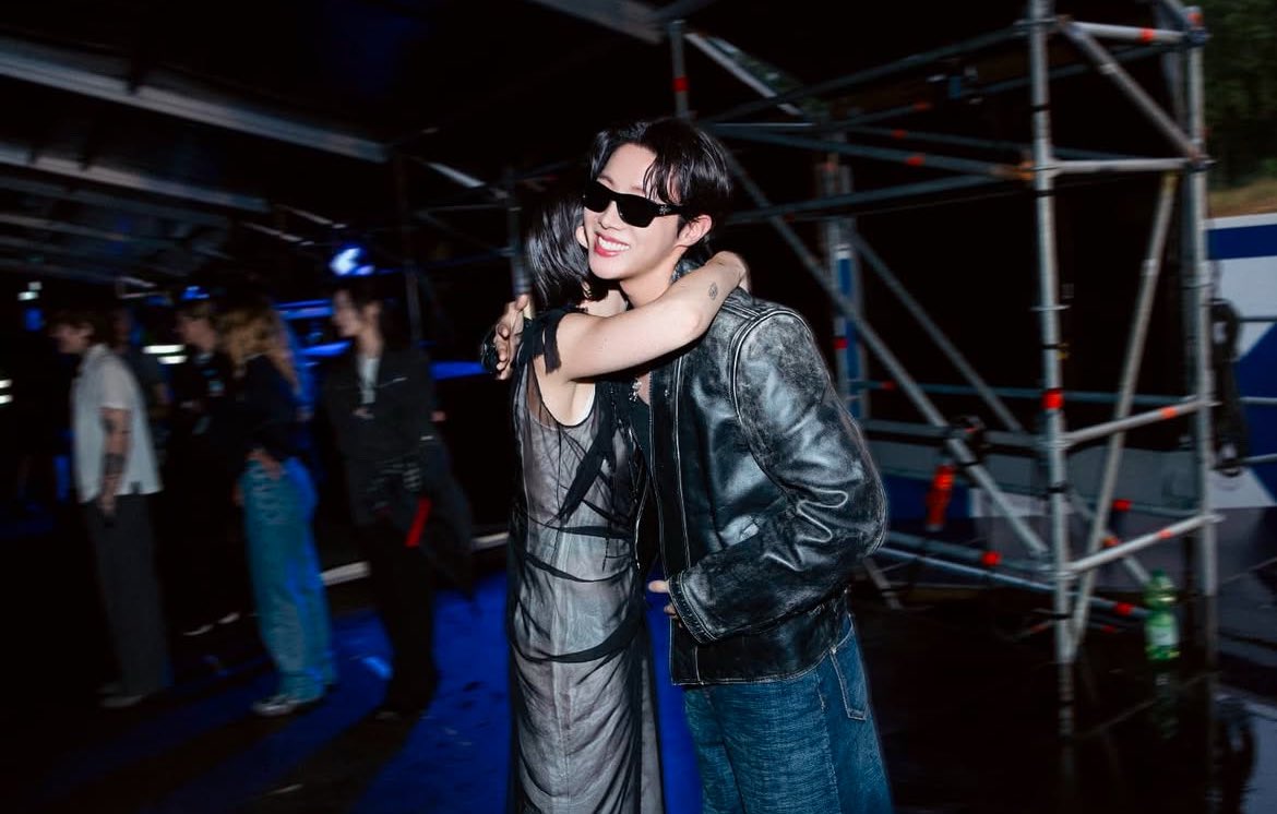 Gracie and J-Hope recently at Lollapalooza in Berlin, DE 🤍