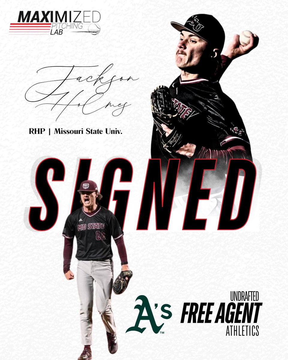 MaxPitchingLab's tweet image. Congratulations to long-time #MPLAthlete @homeyquan11 on signing with the Athletics!
Thank you for allowing us to be a small part in your journey from 14 years old to today. Looking forward to this next chapter! 🔥