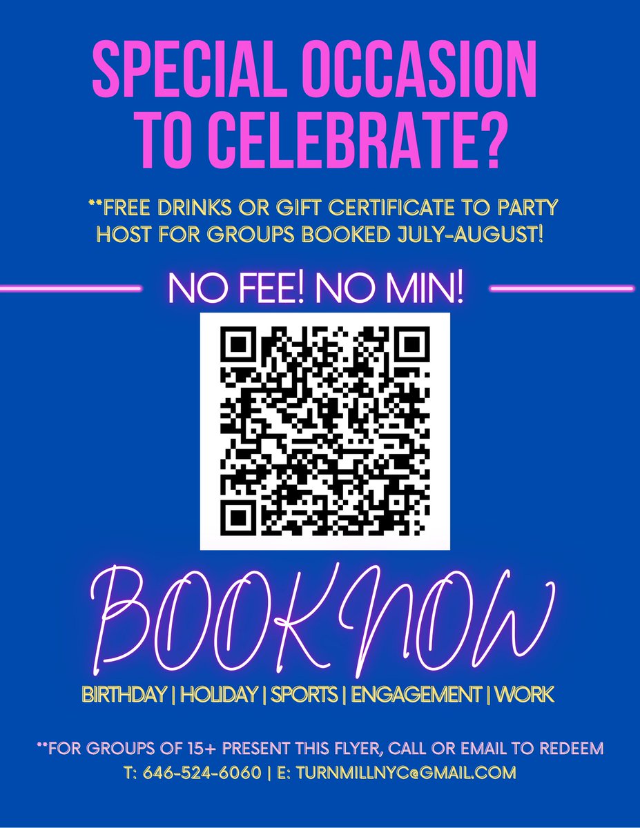 turnmillnyc's tweet image. FREE DRINKS TO PARTY HOS!
#nomin #nofees 😎