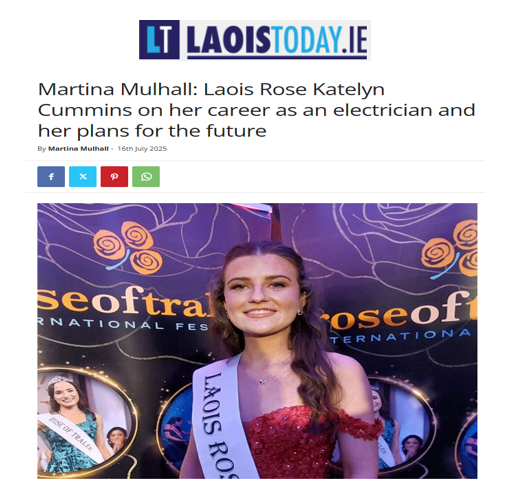 Apprenticeship Irl (@apprenticesirl) on Twitter photo In need of inspiration? Get inspired by #LaoiseRose & #ElectricalApprentice Katelyn Cummins #GenerationApprenticeship #career journey in <a href="/LaoisToday/">Laois Today</a> . A great read to inspire young women & anyone interested in Apprenticeship & its benefits laoistoday.ie/2025/07/16/mar… via <a href="/LaoisToday/">Laois Today</a> In need of inspiration? Get inspired by #LaoiseRose & #ElectricalApprentice Katelyn Cummins #GenerationApprenticeship #career journey in <a href="/LaoisToday/">Laois Today</a> . A great read to inspire young women & anyone interested in Apprenticeship & its benefits laoistoday.ie/2025/07/16/mar… via <a href="/LaoisToday/">Laois Today</a>