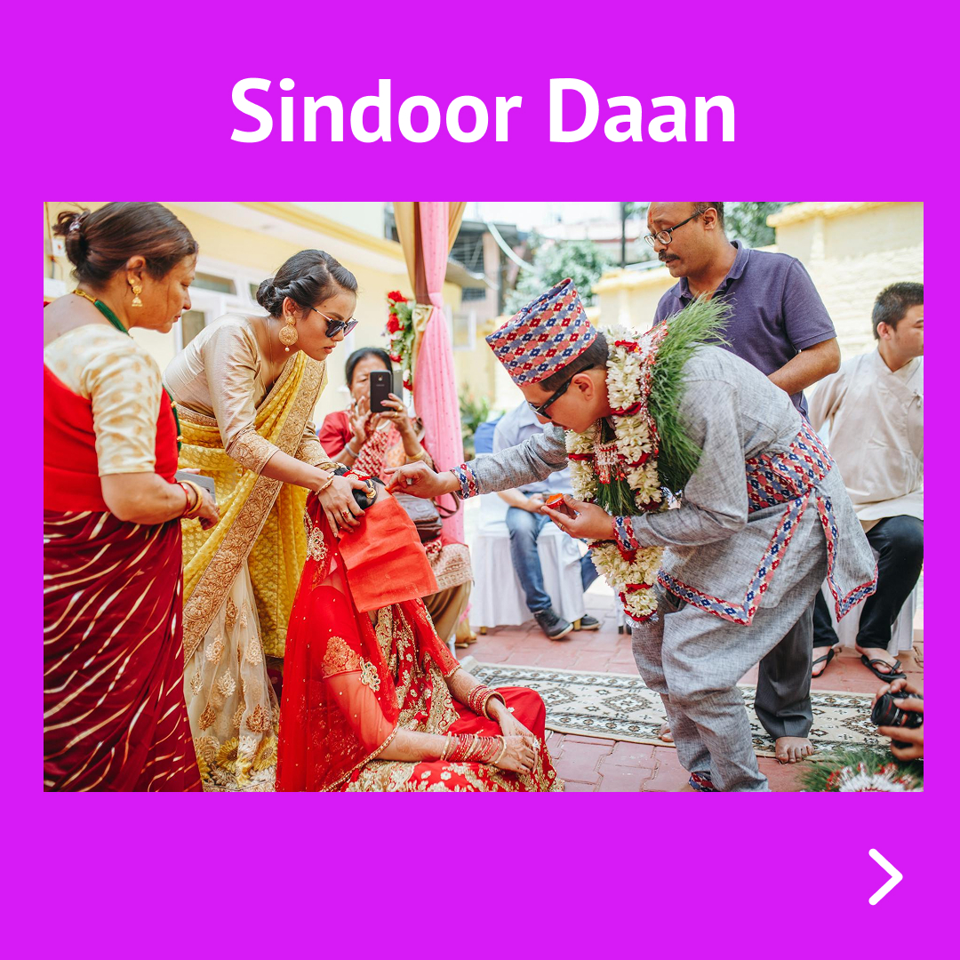 Milyoapp's tweet photo. This ritual, known as "Sindoor Daan," is considered one of the most sacred moments in a Nepali Hindu wedding ceremony.

The groom applies this powder along the bride's hair parting, symbolizing her transition to married status.

#NepaliWedding #NepaliCulture https://t.co/sgGIXTgQhE