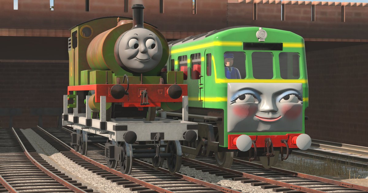 DaJoestanator's tweet image. Have a Trainz Dump as Nia gets closer to completion! Also an updated TCA group shot with new Rebecca, Nia, Oliver, and Percy models ;)