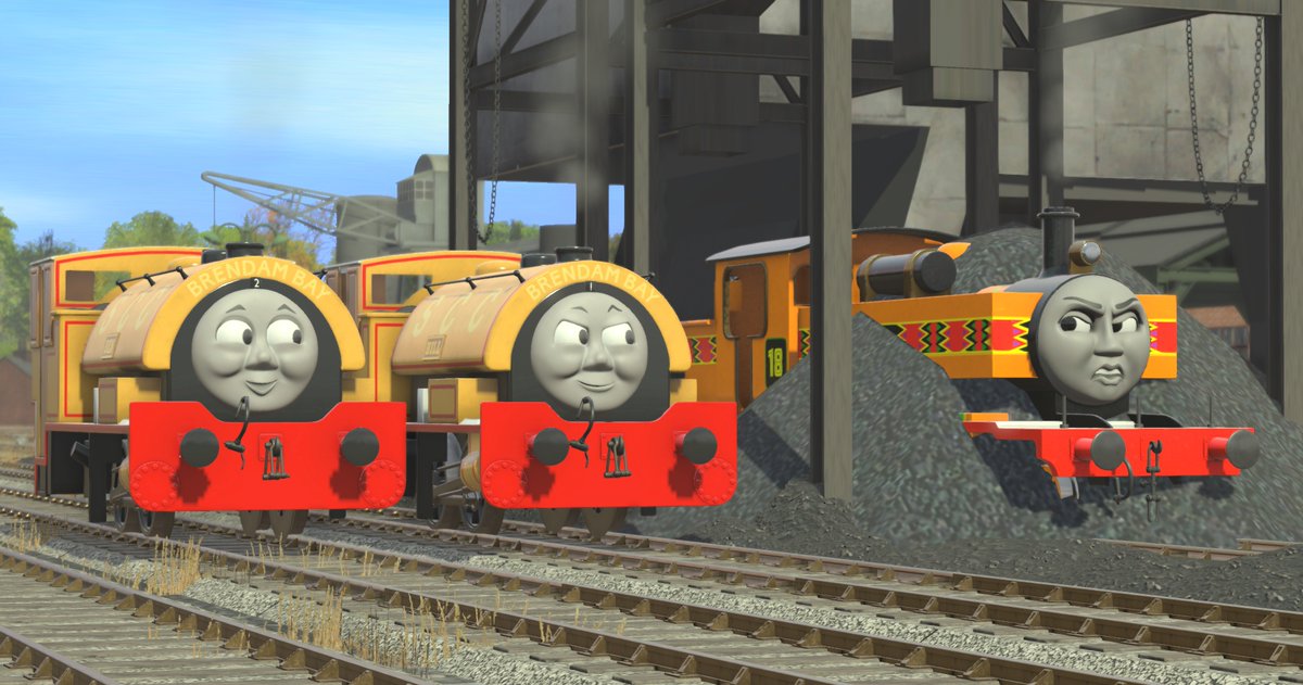 DaJoestanator's tweet image. Have a Trainz Dump as Nia gets closer to completion! Also an updated TCA group shot with new Rebecca, Nia, Oliver, and Percy models ;)