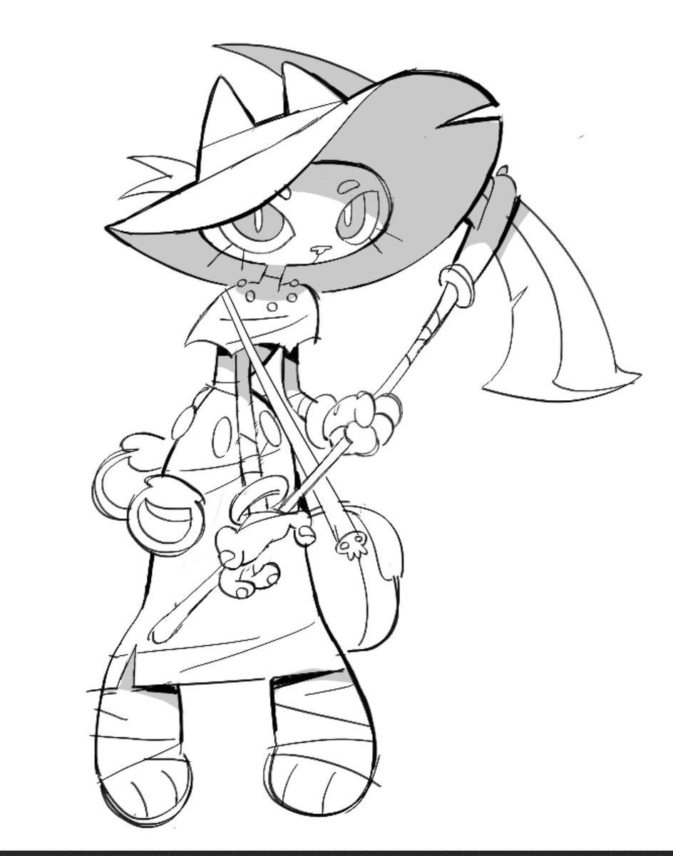 tuckeryart's tweet image. doing some character sketches for a Zelda-esque fantasy game that doesn’t exist. I’ve got a couple more of these that I’ll post here eventually but this is one of my favorites