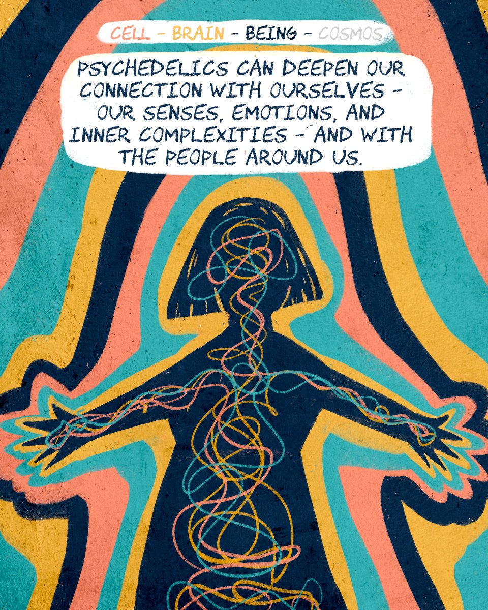 BeckleyResearch's tweet image. A colourful exploration of how psychedelics can be amazing catalysts of connection from the micro to the macroscale -✨ 🧠🌀 #psychedelicresearch