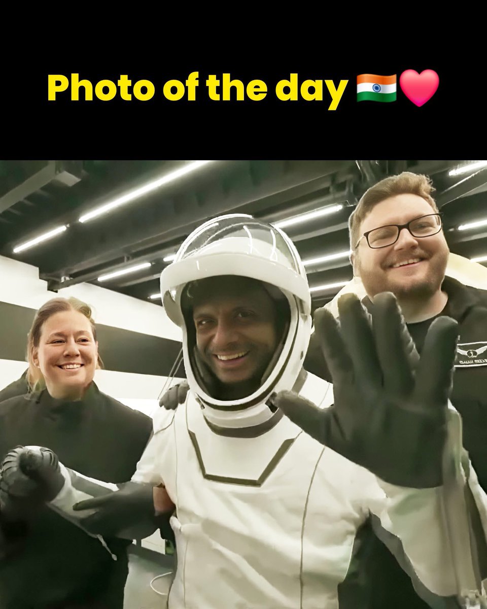 Welcome back to Earth, Shubhanshu Shukla! Your 18-day journey on the ISS has been a remarkable achievement for India. Safe splashdown off San Diego marks the end of an incredible mission. Here's to many more milestones! #ShubhanshuShukla #Axiom4 #ISSMission #SpaceExploration