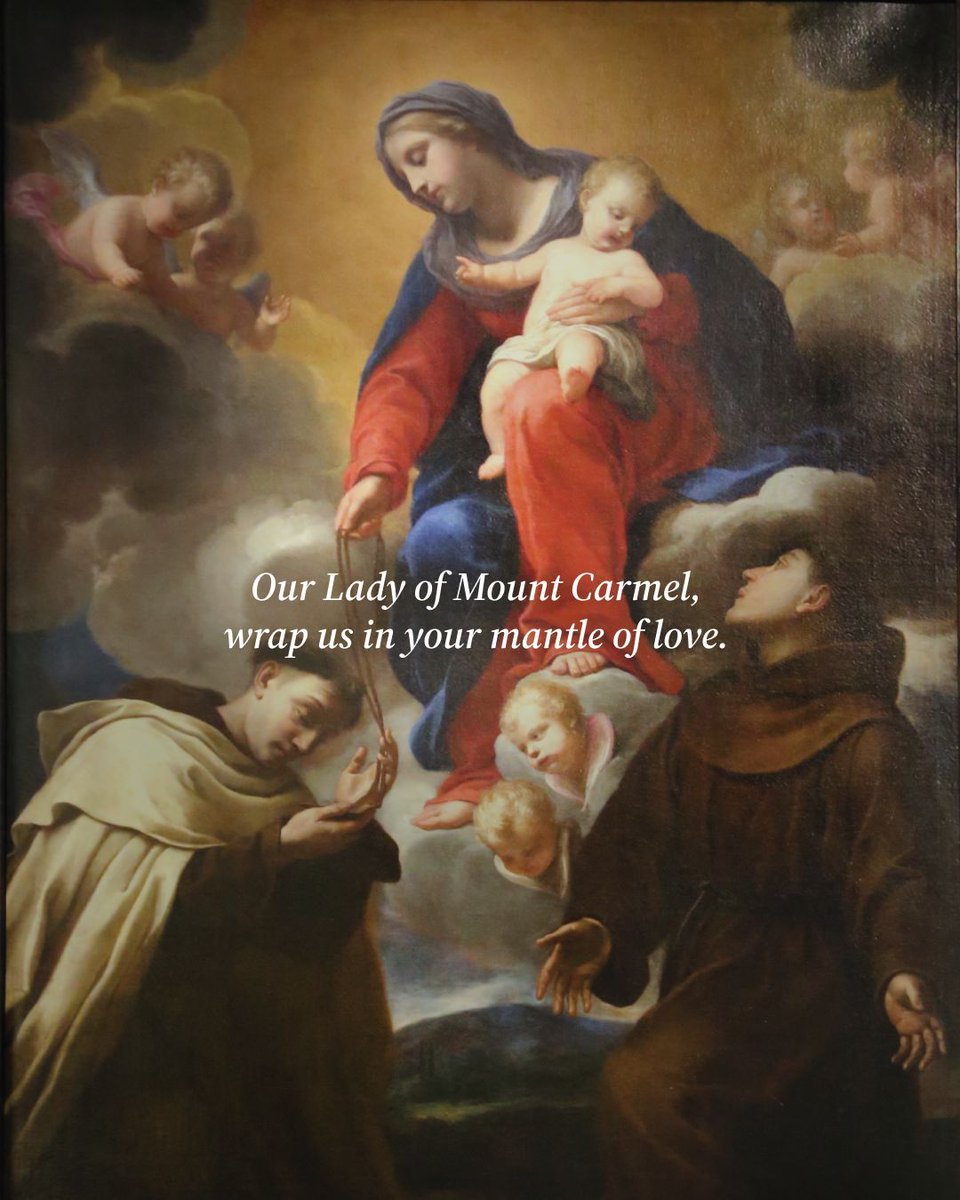 londonjesuit's tweet image. Today we honour Our Lady as protector and guide, especially through the gift of the scapular, a sign of trust and belonging!
Do you wear a scapular?
Our Lady of Mount Carmel, pray for us 🙏
#OurLadyOfMountCarmel #Scapular #CatholicFaith