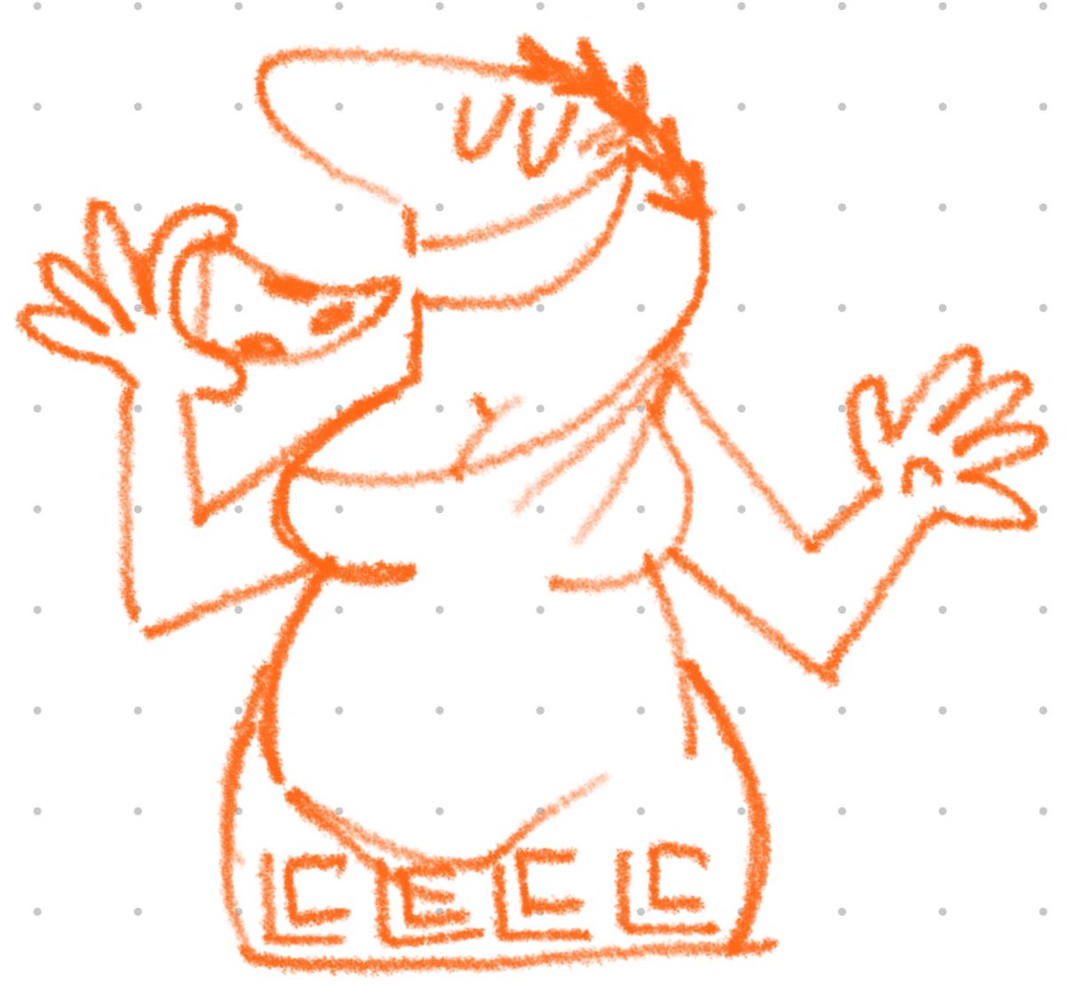 Little Caesar if he was drawn by a Twitter artist #littlecaesars