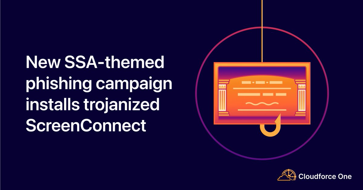 Cloudflare's tweet image. Cloudforce One has identified a wave of Social Security Administration (SSA)-themed phishing deploying trojanized Remote Monitoring and Management (RMM) tools.
As part of the campaign, the threat actors have been seen using Microsoft's Phone Link app, potentially allowing them…