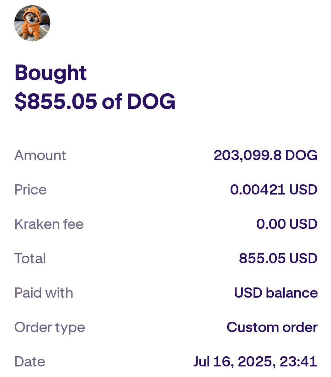 DISHANGE168's tweet image. Just deployed $855 into $DOG on @KrakenFX F1 Challenge 💸
How much $DOG did you trade today? Post screenshots below 👇