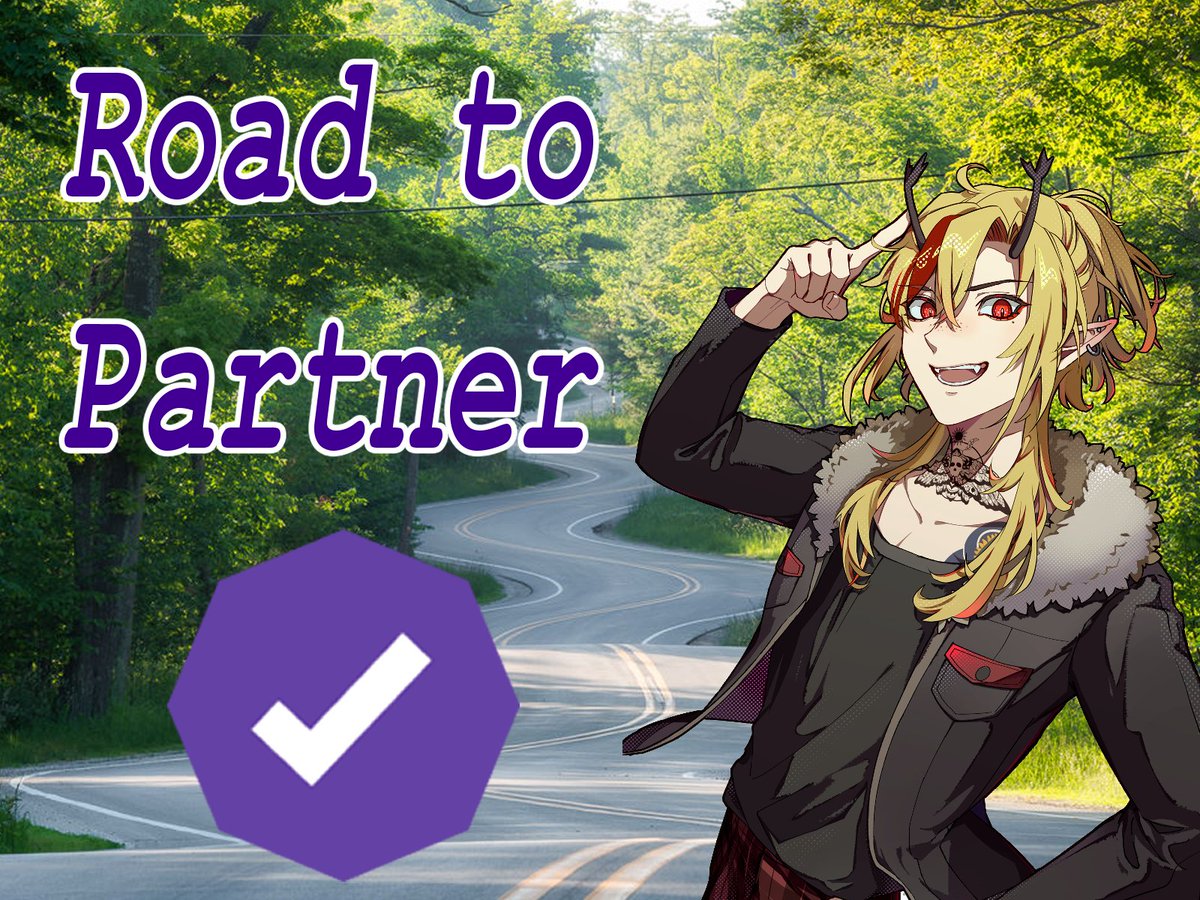 It's time to hit the Road to Partner! 🛣️

Beginning next week, I'm going to officially push for partner on Twitch.

It's not something I ever thought I'd really shoot for, but I want to go the distance and really give my all to this streaming endeavor.

I hope you'll join me! 💪