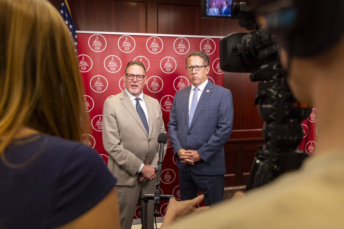 HouseGOP's tweet image. 📸 ICYMI: Yesterday, the @HouseGOP hosted another Big Beautiful Media Row for our Members to speak with new media, local TV, radio, and more! The One Big Beautiful Bill is delivering historic tax cuts and supercharging our economy. 🇺🇸