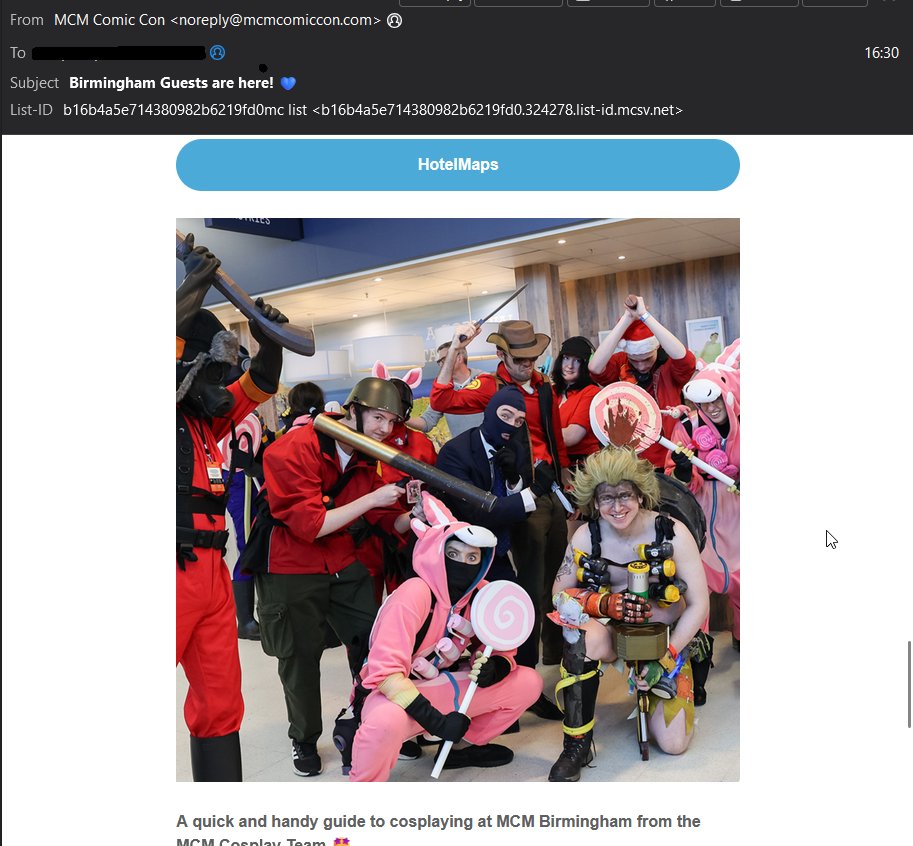 ValveCon's tweet image. Getting featured in @MCMComicCon's guest announcement emails was not on our bingo card! How awesome is that!