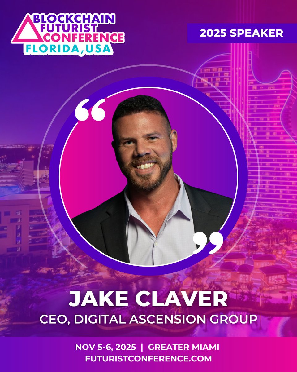 beyond_broke's tweet image. I&apos;ll be speaking at @Futurist_conf on November 5-6th, 2025 in Florida 🌟 Come explore the future of Web3, AI, DeFi and more at the US Debut of Canada’s longest running Web3 event.
Use JAKE25 for 25% off your tickets: futuristconference.com 🎟️
See me in the future! 🔮