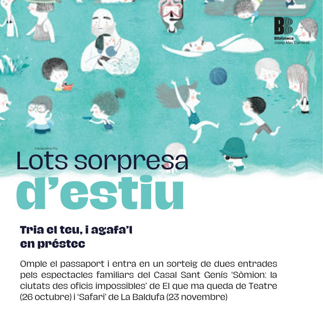 🌈 A la biblioteca hem preparat uns lots sorpresa plens  de lectures fresques i divertides per a nens i nenes.
Cada lot ve amb un Passaport de Lectura 📖✈️ que s'haurà d’omplir per optar a un premi!
#bibliotequesxbm #AjuntamentNavas #lecturesestiu2025