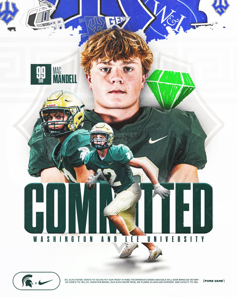 MacMandell2's tweet image. After a long time of prayer and consideration with my family I have decided to commit my academic and athletic future to Washington and Lee University. This would have never been possible without the love and support from my family, my coaches, my teammates, my friends, and the…