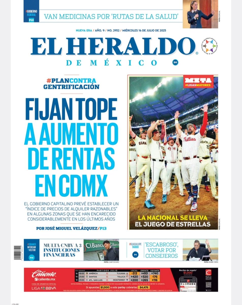 🗞🎤🎥 Las primeras planas de hoy 16 de julio 2025📰🗞🎥📰 <a href="/BlancaLolbee/">Blanca Lolbee</a> <a href="/Carstellanos/">Carlos Castellanos</a> <a href="/Esanjuro/">Arturo Lechuga Lozano (Viejitus XIV)</a>