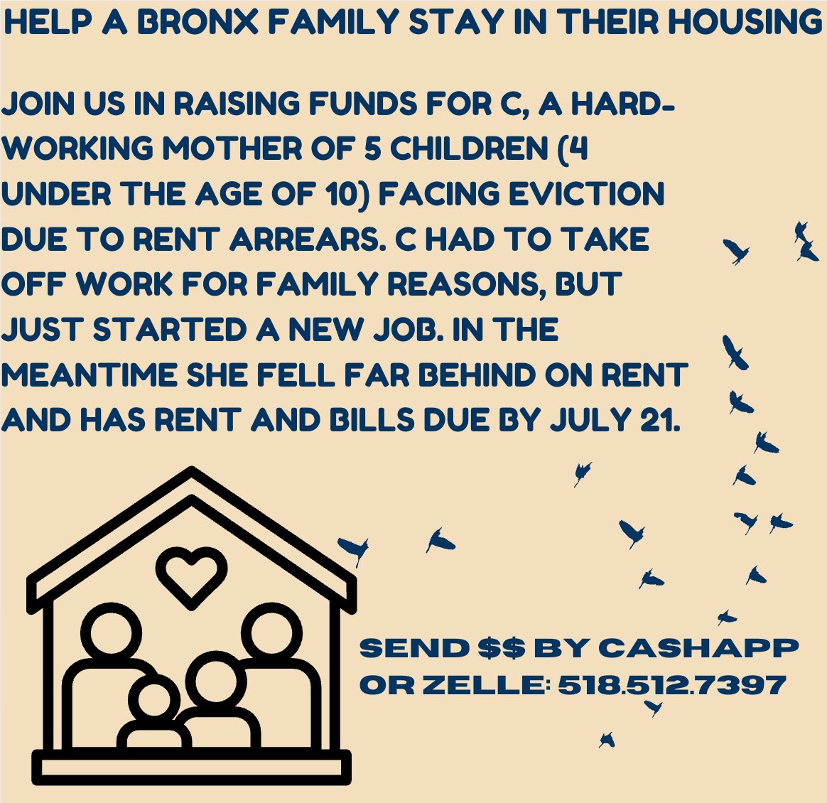steventsacco's tweet image. Please join me in raising funds for a friend and former coworker in the Bronx facing eviction: