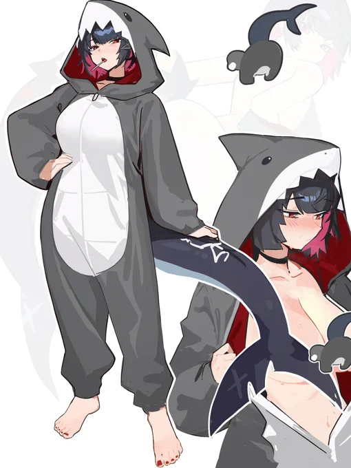 Quick sketch of Ellen, I think she'd look cute in a onesie. Let me know what you think! The amongus are a tactical strike against my mortal enemy, grok. alts/separated poses you know where (alt text/bio)