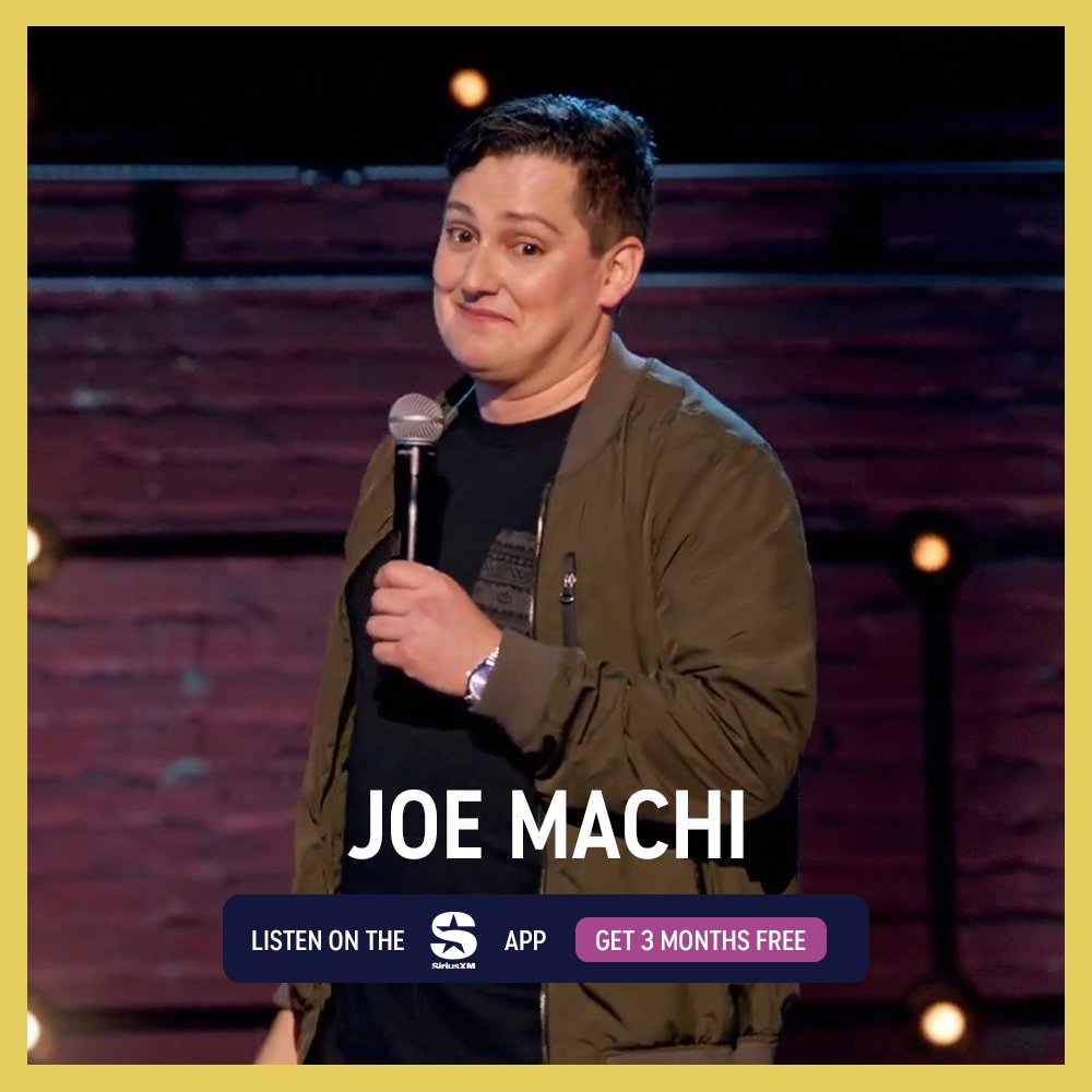ComedyCentral's tweet image. Listen to Joe Machi’s “The Half Hour” on the SiriusXM app and get three months free. Details at: sxm.app.link/ComedyCentralR…