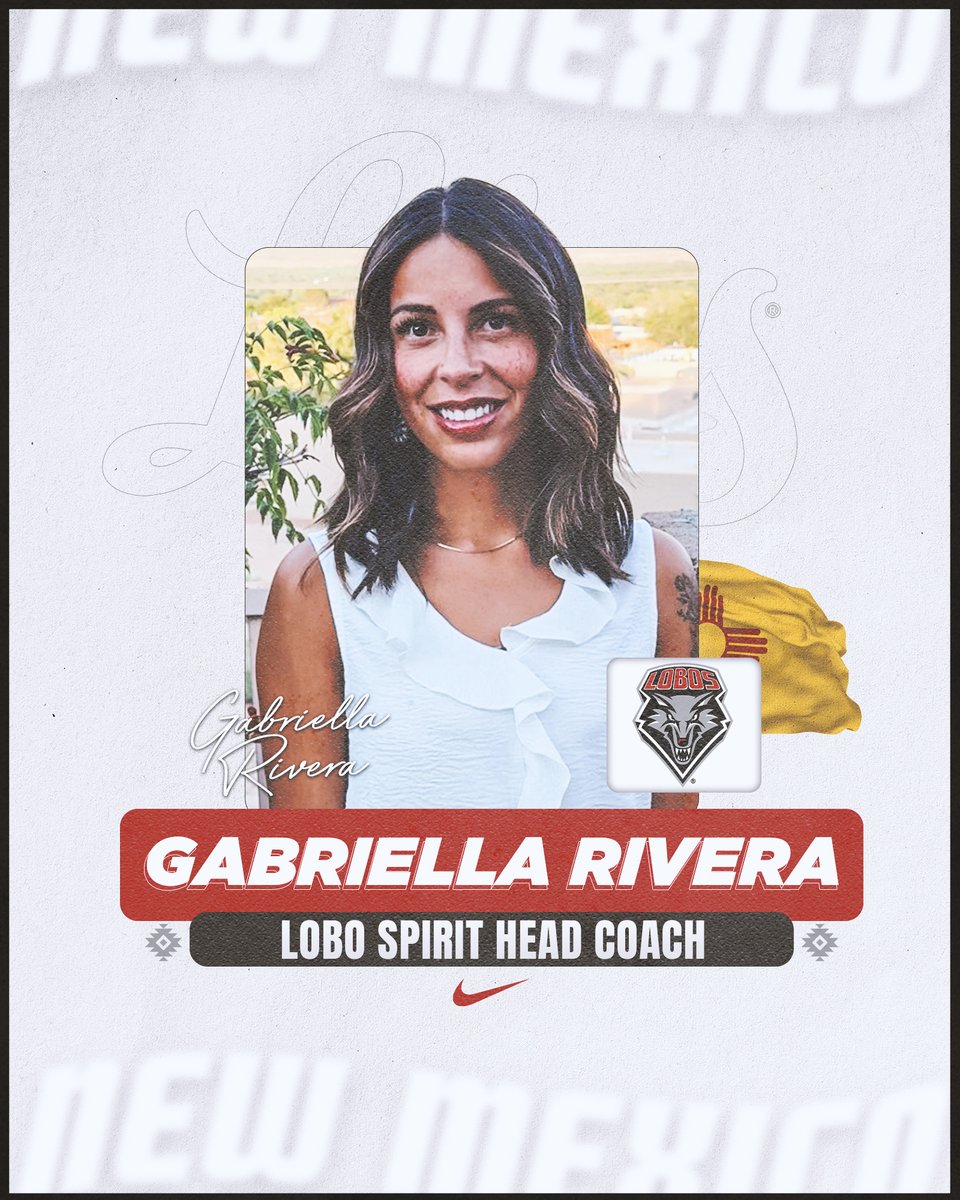 UNMLOBOS's tweet image. Please help us welcome our new @UNMLoboSpirit head coach, Gabriella Rivera.
RELEASE: tinyurl.com/k6uukmes
#GoLobos