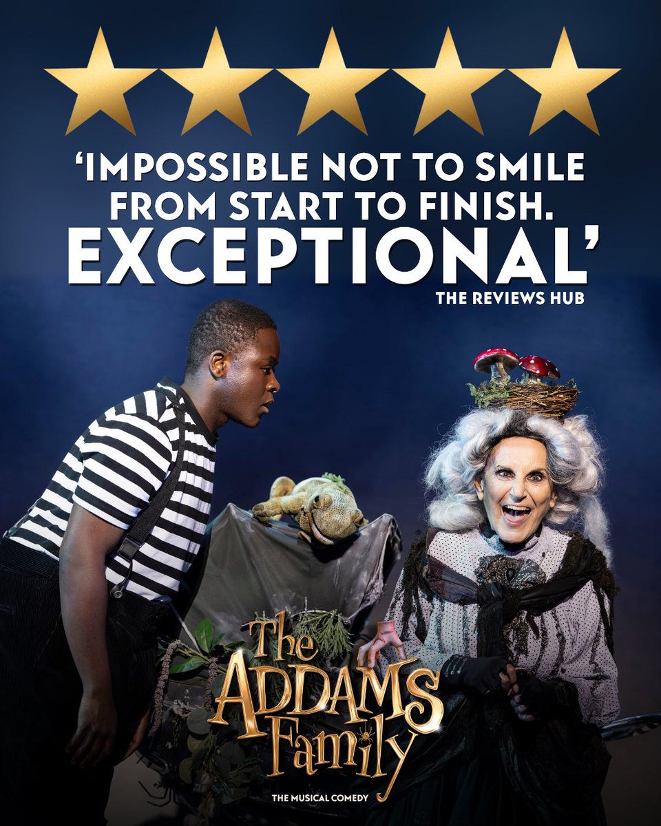 They came, they saw, they screamed (with joy). 😱

The reviews are in! 👀🖤✨

#TheAddamsFamilyUK