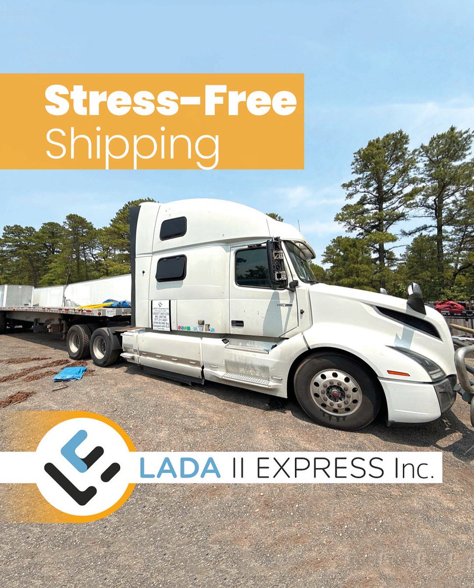 At Lada II Express, we don’t just move cargo—we deliver peace of mind. 

Let us make your freight transportation seamless and stress-free.

Call us today at:
+1 877 211 4001
+1 609 2255 188
or visit us at lada2express.com
and let our experts handle the rest!

#trucks