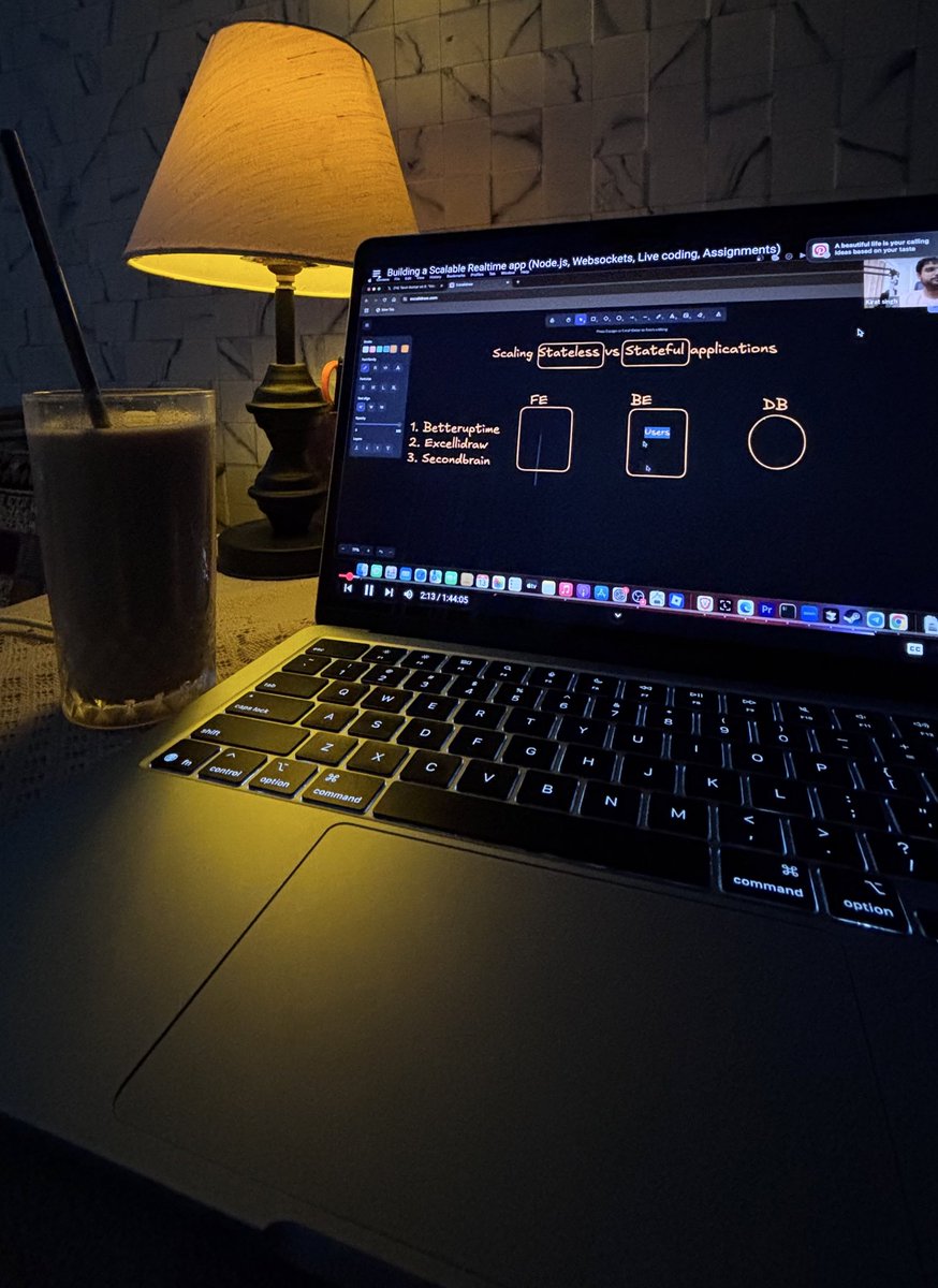 Nitindeep Singh (@_nitindeepsingh) on Twitter photo Scaling apps, late-night learning. 💻💡 Understanding the magic behind scalable backend systems. Day 4 of #100DaysOfCode. Let's go! #CodingLife #Scalability #Developer <a href="/kirat_tw/">Harkirat Singh</a> Scaling apps, late-night learning. 💻💡 Understanding the magic behind scalable backend systems. Day 4 of #100DaysOfCode. Let's go! #CodingLife #Scalability #Developer <a href="/kirat_tw/">Harkirat Singh</a>