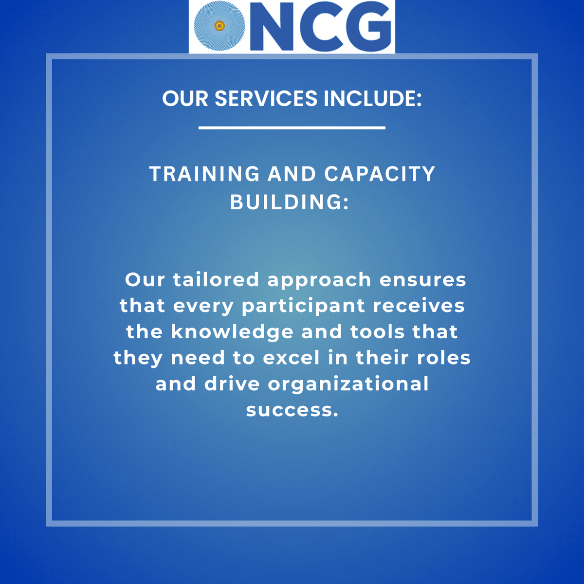GlobalOncg25's tweet photo. Empower your team for organizational success! 
ONCG Global provides tailored Training and Capacity Building programs, ensuring every participant gains the knowledge and tools to excel in their roles. 
#CapacityBuilding #ProfessionalDevelopment #CorporateTraining https://t.co/DnemvHCKZg