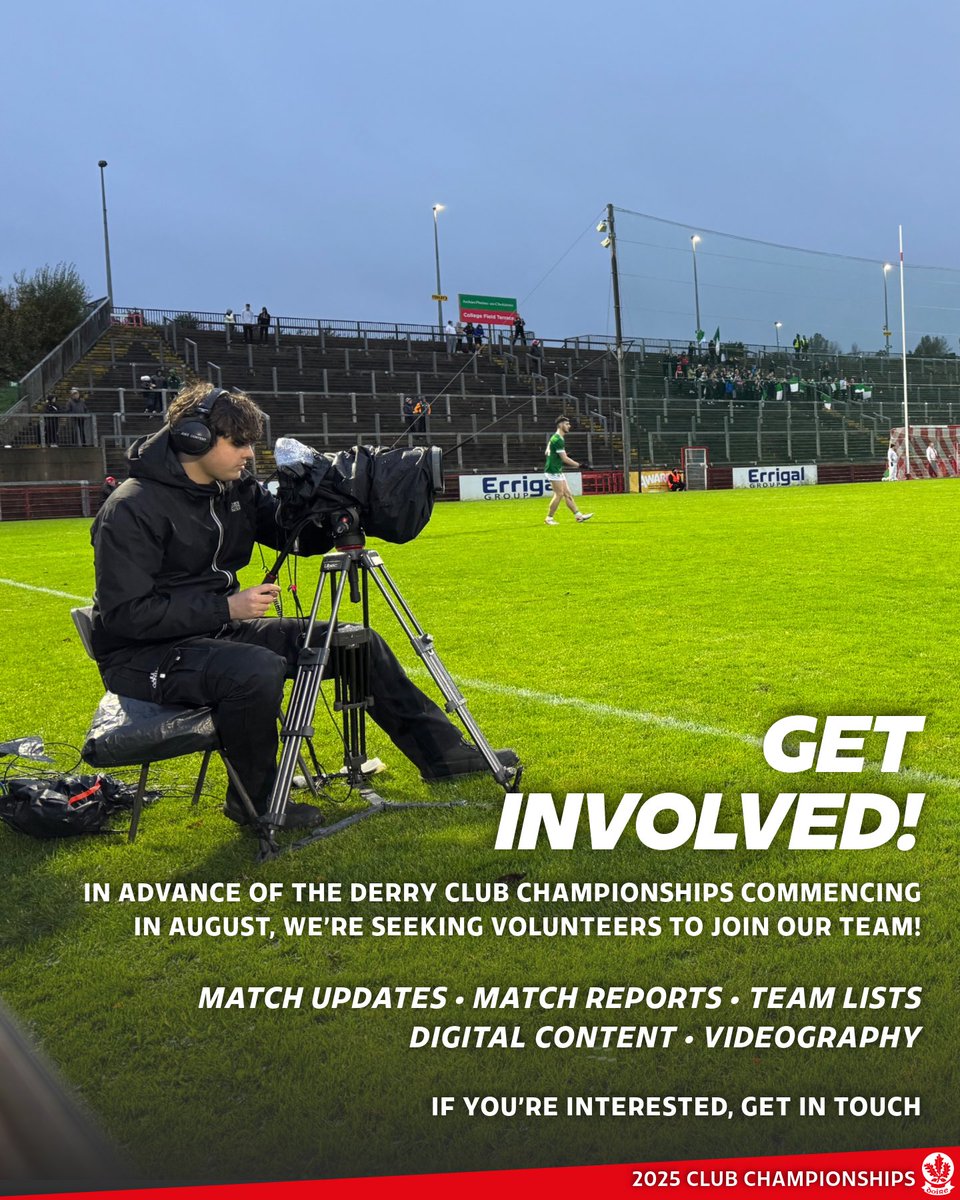 Doiregaa's tweet image. 🇦🇹 As we approach the Club Championships in August, we’re seeking volunteers to join our team covering the games 🤝

If you are interested in videography, journalism, interviews, match programmes, updates or gaining valuable media experience we’d love to hear from you!

Get in…