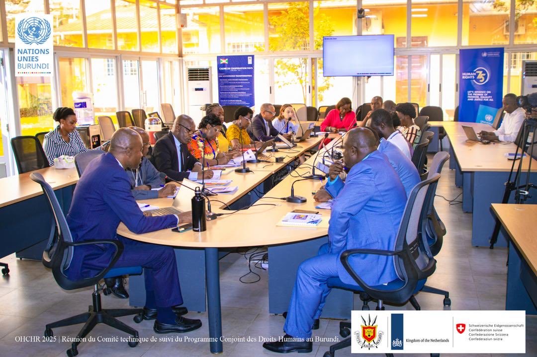 UN_Burundi's tweet image. Persévérer dans la défence des droits humains ! Réunis ce 8 juillet, les membres du Comité technique de suivi ont évalué le chemin parcouru en 2024 et convenu des prochaines étapes du Programme conjoint des droits humains au Bdi
#Humanrights #Burundi #Jointprogram