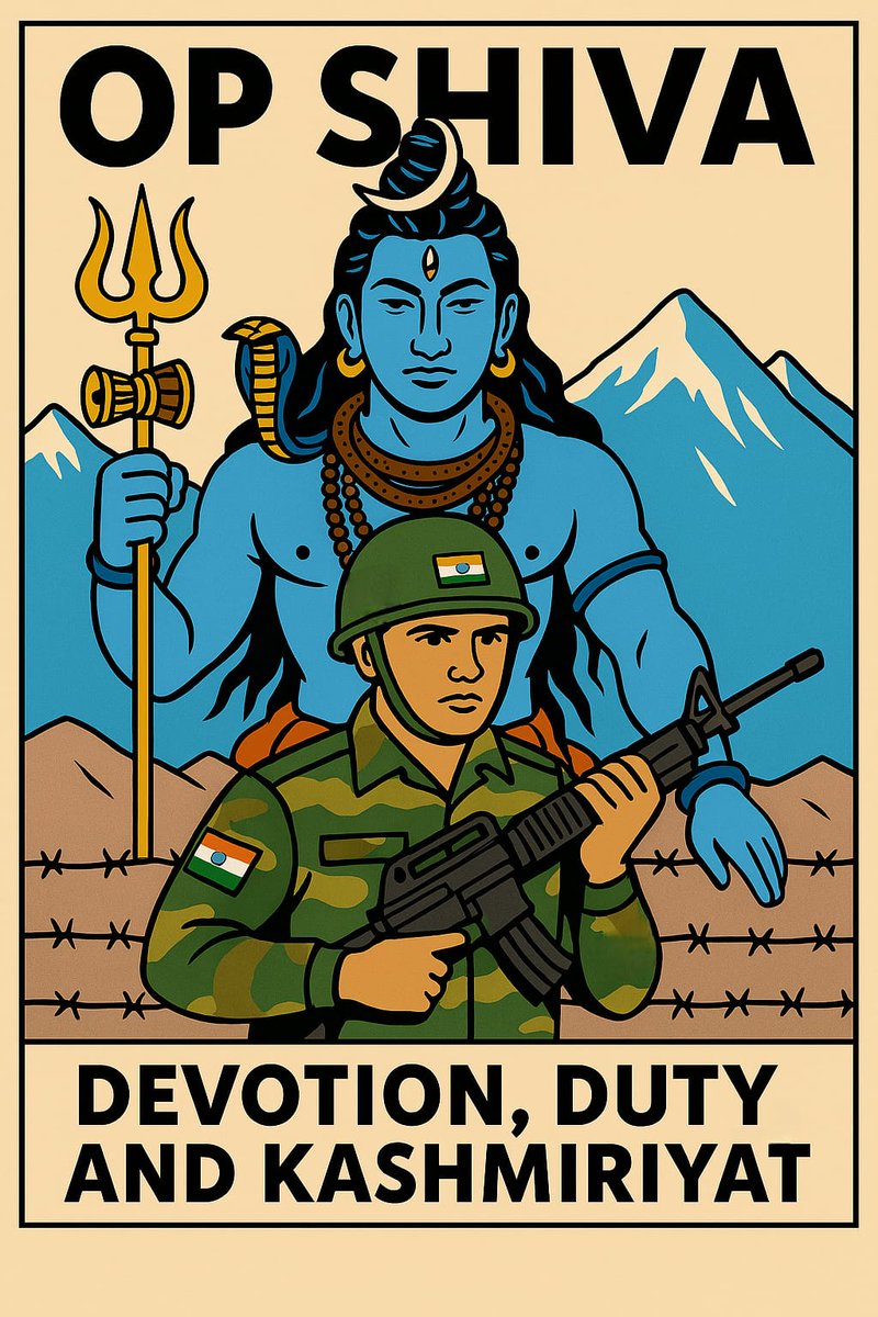 IFanpage67275's tweet photo. Op Shiva: Devotion, duty and Kashmiriyat- three pillars that keep the spirit of Kashmir alive.
#KashmirRising #NayaKashmir #kashmirvalley #Progress #AllStarGames2025 #ThinkLifeThinkTerm #heleviers #MakeinIndia #शिवजी_की_सत_साधना_करो https://t.co/u7Jxdb8Bnm