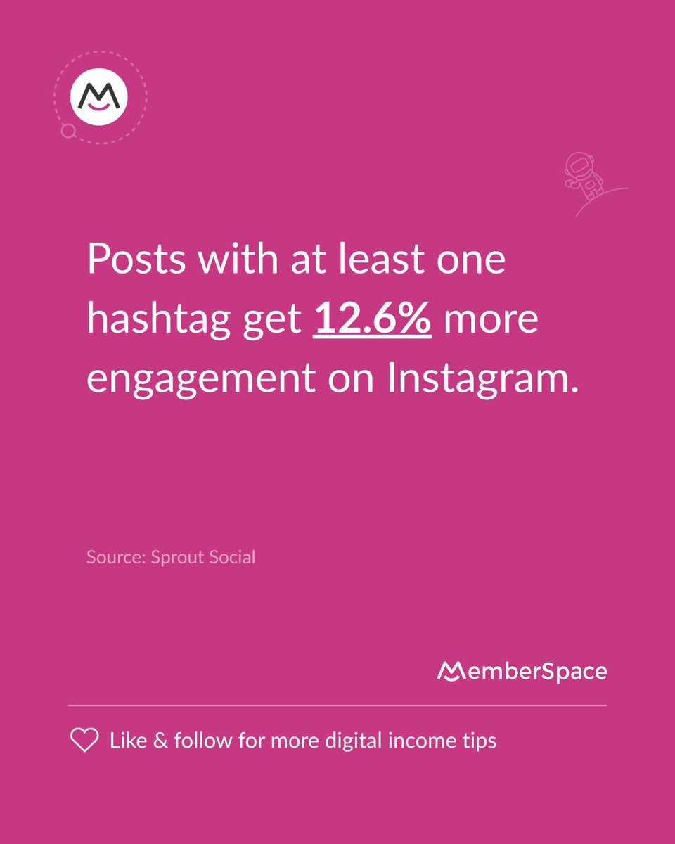 memberspace's tweet image. Want more reach on Instagram?

Try using relevant hashtags. Just one can increase engagement by double digits.

#hashtagstrategy #socialtips #creatorvisibility #memberspace