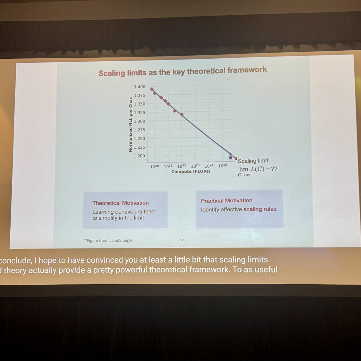 WiMLworkshop's tweet image. Leena Vankadari from UCL presented a framework for understanding neural networks through scaling limits:
▪️ Analytically derive scaling limits
▪️ Identify optimal scaling rules
▪️ Predict convergence via perturbative corrections
#WiML #ICML2025