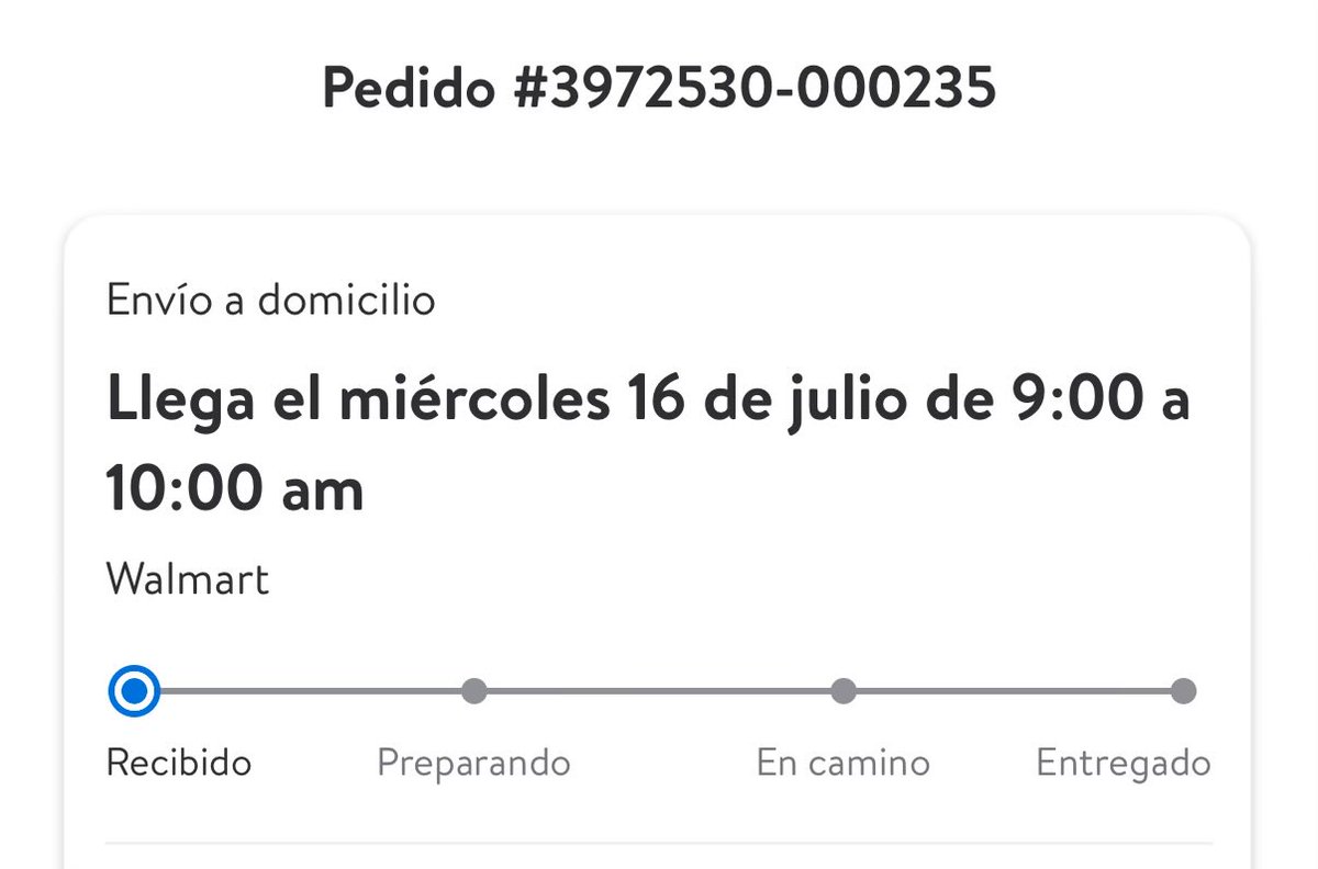 clcanela's tweet photo. @WalmartMexico hola, anoche hice un pedido para entregar hoy de 9a10 pero no ha llegado y parece que aún no lo inician de hecho https://t.co/zd8M0XqUPt