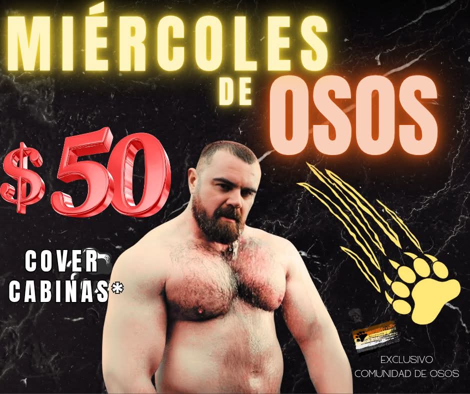 Este miércoles es solo para OSOS 🐻
🔥 Cover cabinas: $50
Solo en Studio 69
Precio exclusivo para la comunidad 🐾

#MiércolesDeOsos #AmbienteBear