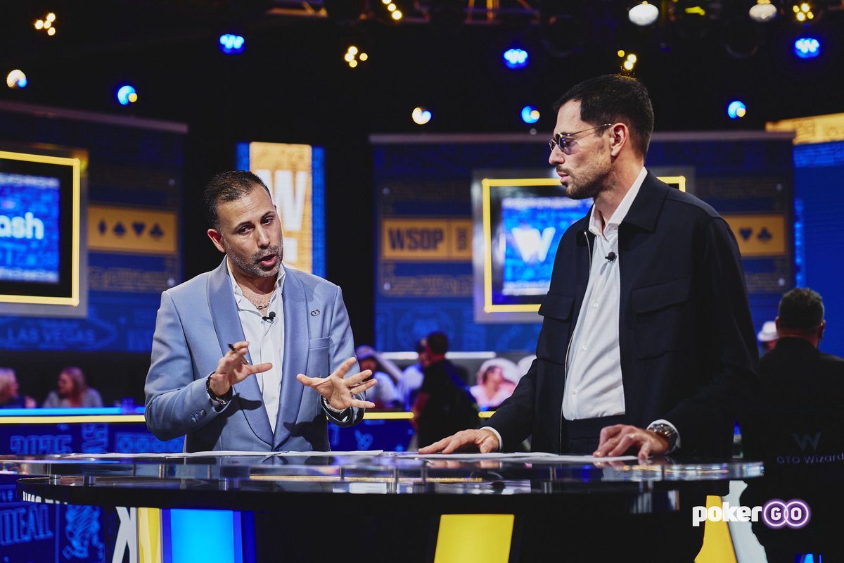 PokerGO (@pokergo) on Twitter photo Who else can’t wait to hear <a href="/Ali_Nejad/">Ali Nejad</a> and <a href="/NickSchulman/">Nick Schulman</a> on the call today for the <a href="/WSOP/">WSOP - World Series of Poker</a> Main Event finale? 🤩
Tune in live at 6P ET/3P PT to watch on PokerGO.com. Who else can’t wait to hear <a href="/Ali_Nejad/">Ali Nejad</a> and <a href="/NickSchulman/">Nick Schulman</a> on the call today for the <a href="/WSOP/">WSOP - World Series of Poker</a> Main Event finale? 🤩
Tune in live at 6P ET/3P PT to watch on PokerGO.com.
