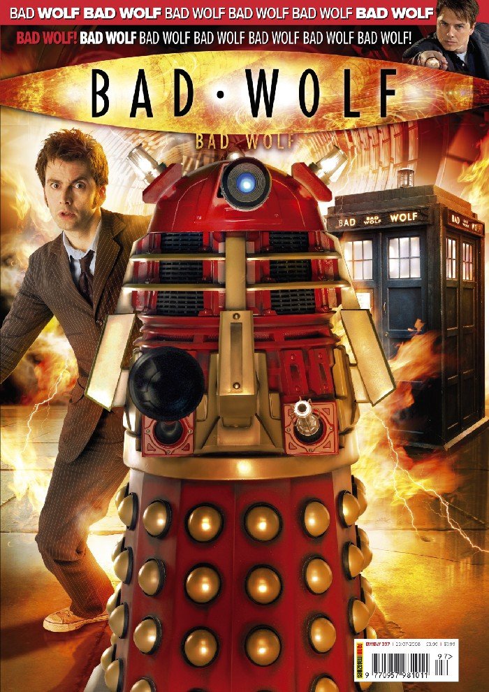 Praxeus_stan's tweet image. #DailyDWM -Day One Hundred and Ninety Nine, Part One
The Stolen Earth/Journey's End is still probably one of the most epic stories ever so it's appropriate its covers are being split over two tweets 😅 issue 397 had a Bad Wolf cover and a free Target book in the bag!