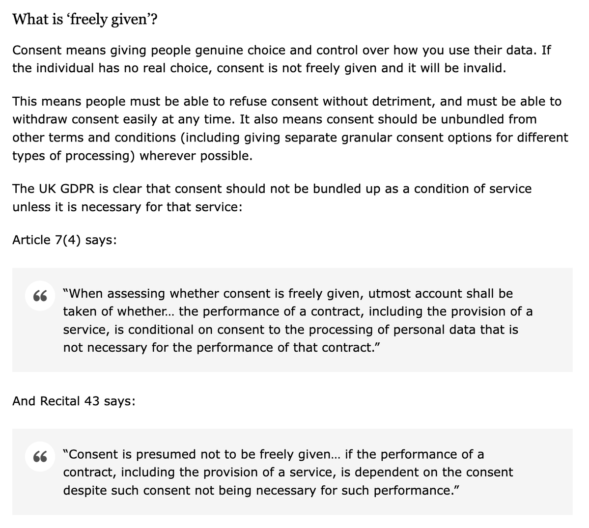 There are a great many people replying to this post that do not understand how the GDPR consent laws work.

What <a href="/reformparty_uk/">Reform UK</a> have done is create a petition that people may sign, but they MUST opt in to Reform's mailing list.

This is not freely given consent and, therefore,