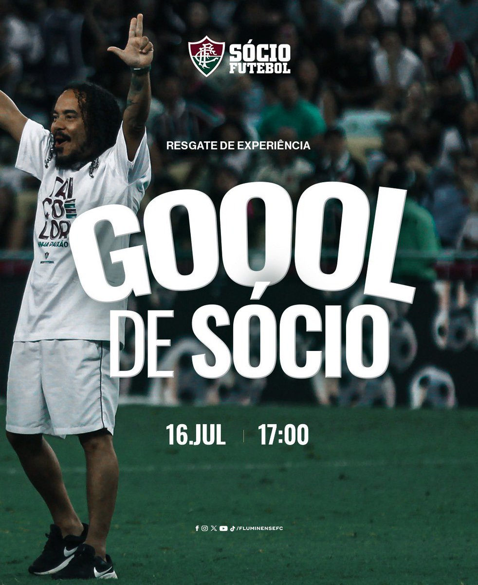 SocioDoFlu's tweet image. Já pensou em fazer um gol do meio de campo no Maraca? Os meus sócios têm essa chance no intervalo da partida contra o Cruzeiro! 😌🇭🇺
#SejaSócio em nense.com.br e resgate, às 17h, a experiência Gol de Sócio!