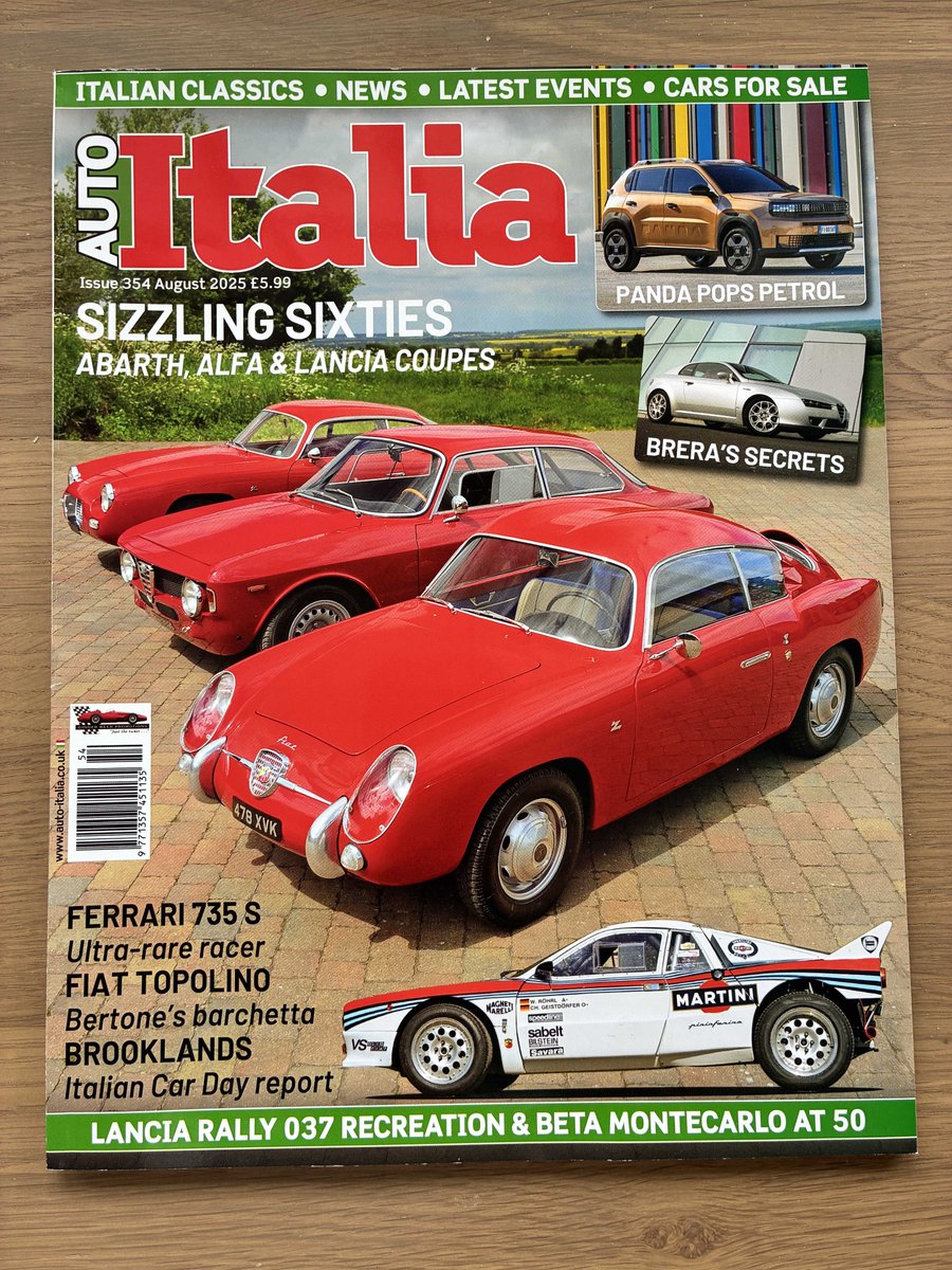 PeterNunn3's tweet image. Alfa Romeo&apos;s curvaceous Brera coupe is 20 years old. The design, the work of Giugiaro.  So we are told...

I delve into a fascinating back story on the Brera&apos;s inspired design, which actually began at Zagato...

In this month&apos;s Auto Italia magazine...