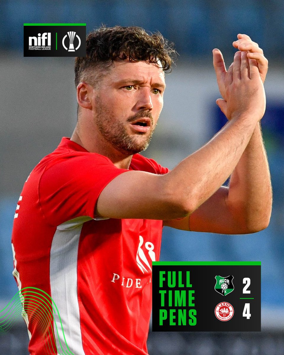 NI Football League (@officialnifl) on Twitter photo They've done it ๐
<a href="/larnefc/">Larne Football Club</a> make it through.
Top class European performance ๐ฅ They've done it ๐
<a href="/larnefc/">Larne Football Club</a> make it through.
Top class European performance ๐ฅ