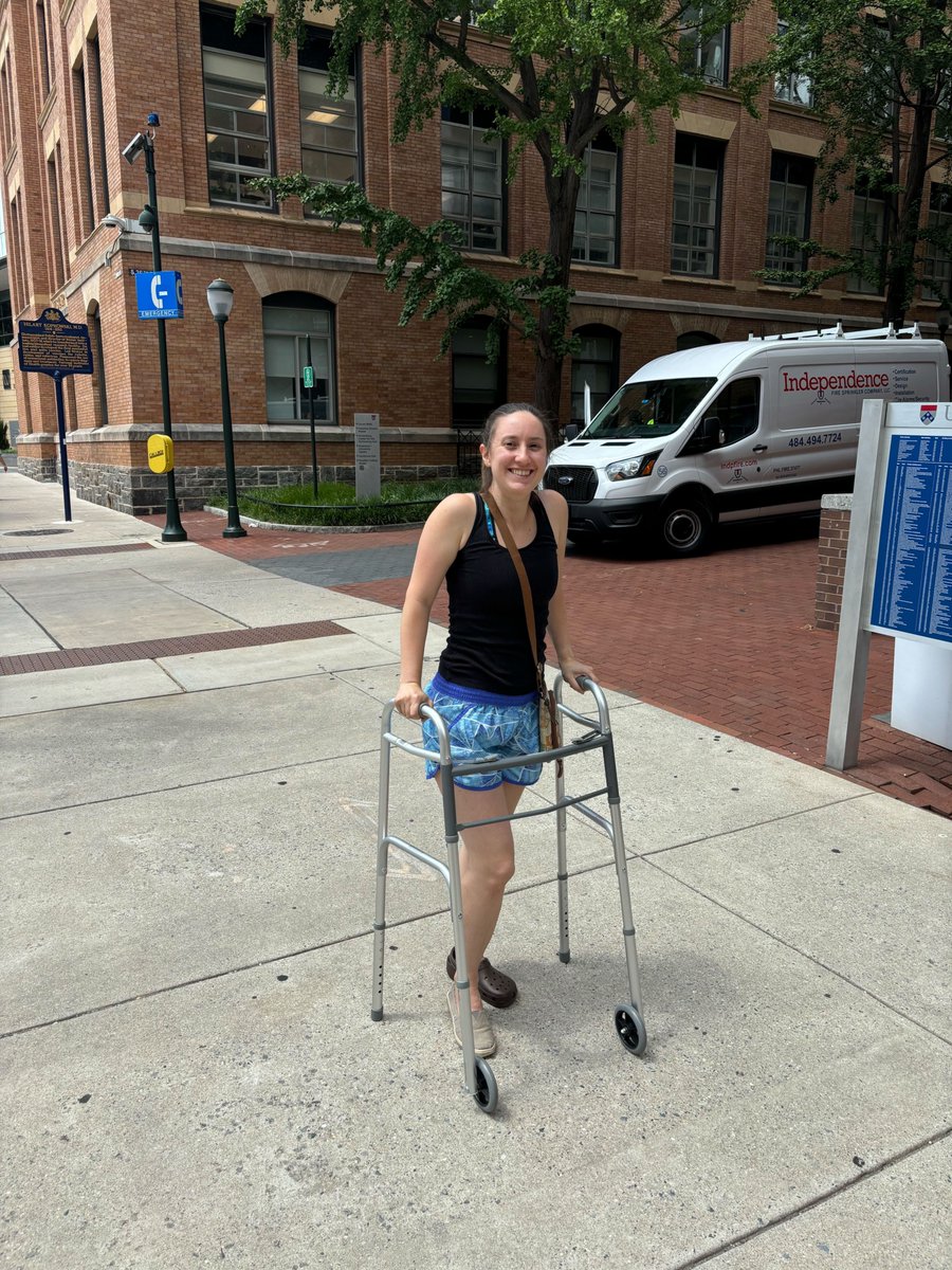 RAPUP_UAW's tweet image. One week out of major surgery, and still making it onto campus to cast a YES vote! Postdocs and Research Associates are dedicated to winning their union along with the improvements and security they deserve!
