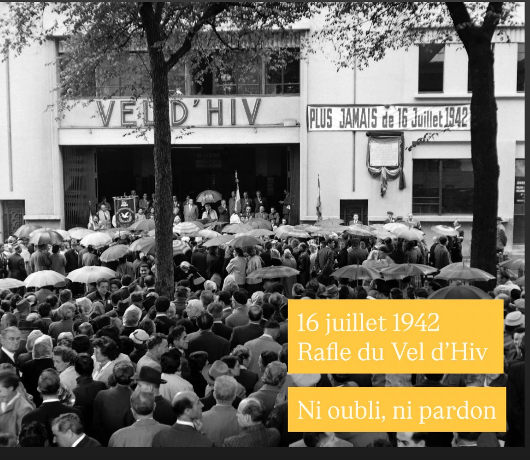 Association_OJE's tweet image. 16 et 17 juillet 1942, Vélodrome d’hiver, Paris : la plus grande arrestation massive de Juifs réalisée en France pendant la Seconde Guerre mondiale. Ni oubli, ni pardon.