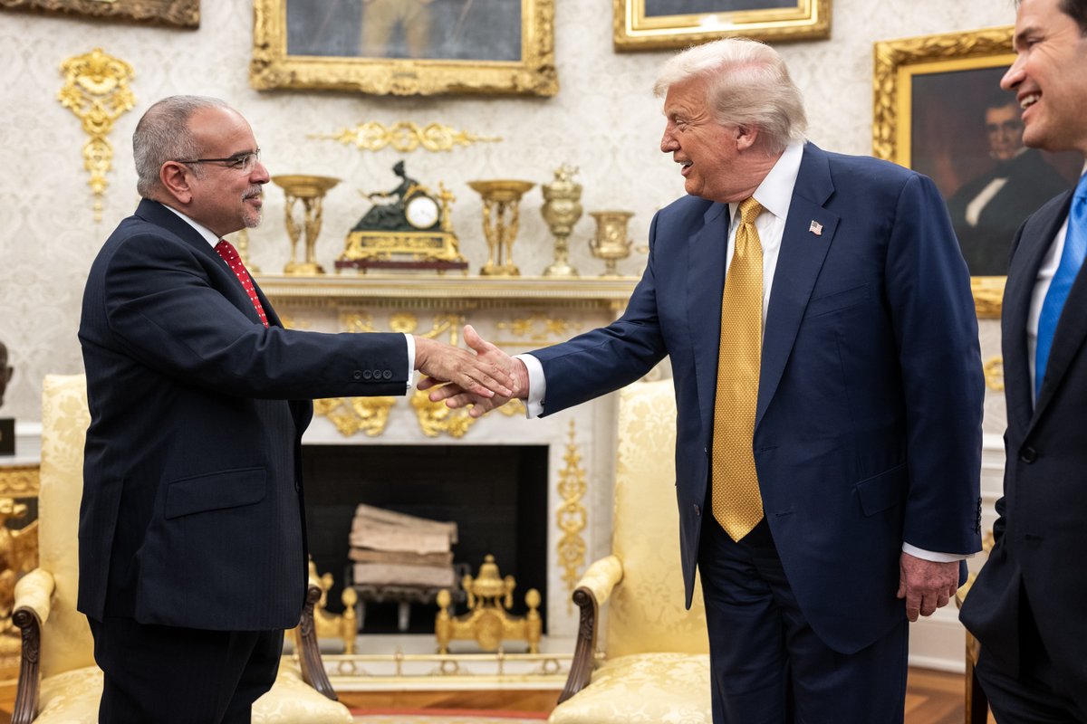 "It's a great honor to have the Prime Minister and the Crown Prince of Bahrain... We've had a tremendous relationship... with Bahrain over the years. It has been a fantastic ally." - President Donald J. Trump