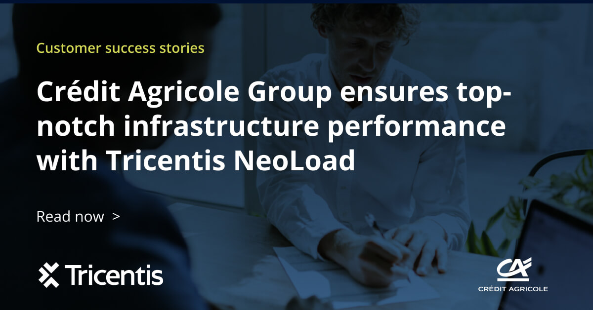 Tricentis's tweet image. 💯 When performance is everything, testing CAN&apos;T wait!

Crédit Agricole Group turned to Tricentis #NeoLoad to keep their infrastructure platform running smoothly and handle heavy workloads with confidence 💪 

👀 See how: bit.ly/4kzCSVv

#PerformanceTesting #QA
