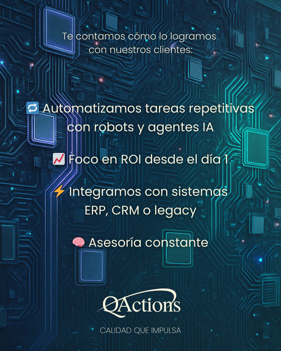 JoinQactions's tweet image. 🤖 ¿Quieres automatizar tu trabajo? Con RPA + IA podés delegar, ser más efectivo y enfocarte en lo importante.

🏆 24/7 sin errores
📉 Menos costos, más eficiencia 📈
⚡ Resultados visibles desde el primer mes

👉Comenta &quot;RPA&quot; y accede a una DEMO en RPA.

#RPA #IA #QActions