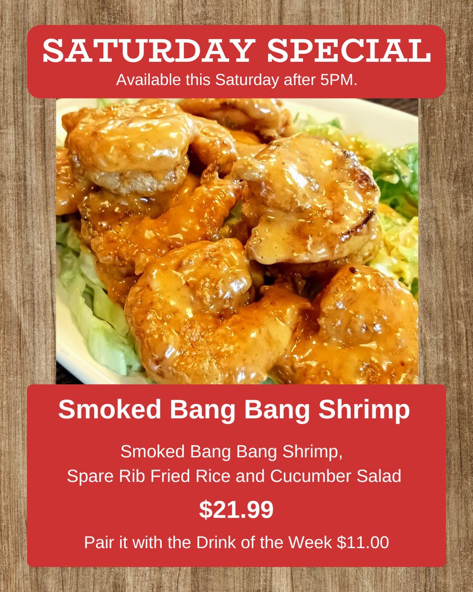 Join us this Saturday for Smoked Bang Bang Shrimp and Spare Rib Fried Rice!  

#smokedbangbangshrimp #smokedshrimp #olathebbq #bbq #kcbbq #bbq #kceats #kcfoodie #olatheeats