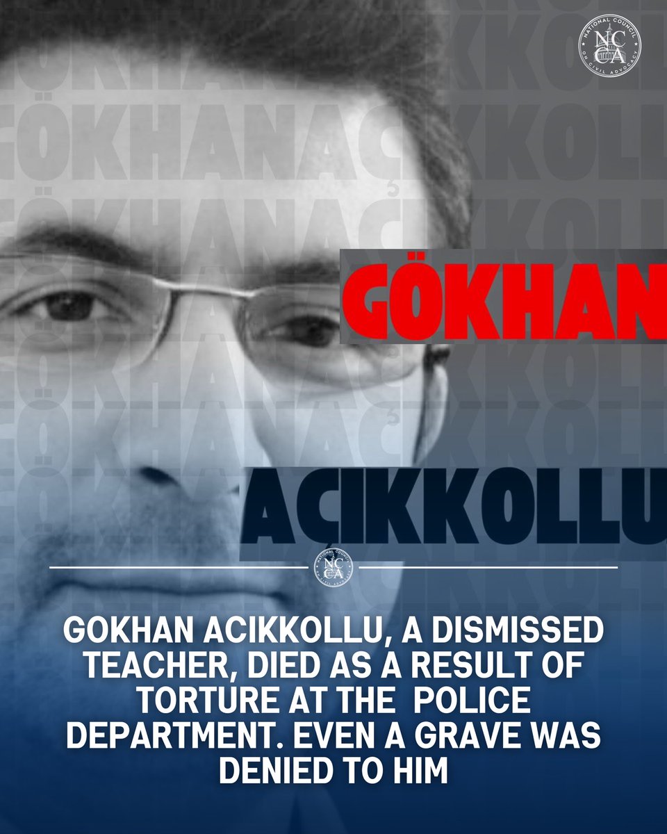 Gokhan Acıkkollu was a teacher—tortured to death in custody.

He died after being brutally tortured at Vatan Police Headquarters. Denied even a proper grave, he was posthumously declared innocent and reinstated—when it was already too late.

His story is a haunting symbol of