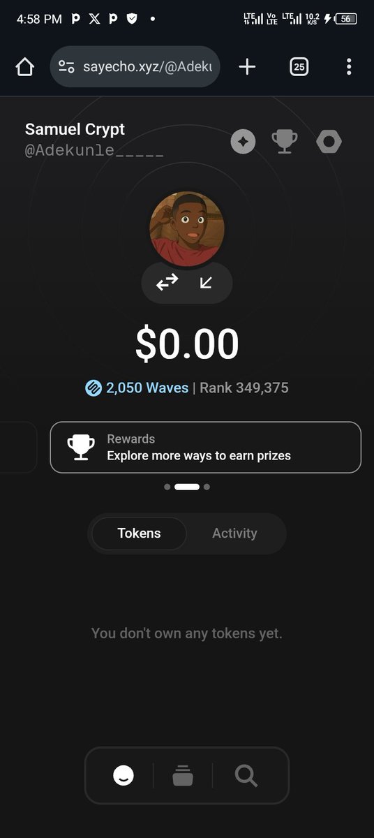 Adekunle_____'s tweet image. Join me on @SayEchooo to send & receive crypto on X! Earn 500 waves when you use my link: sayecho.xyz/?r=Adekunle___…